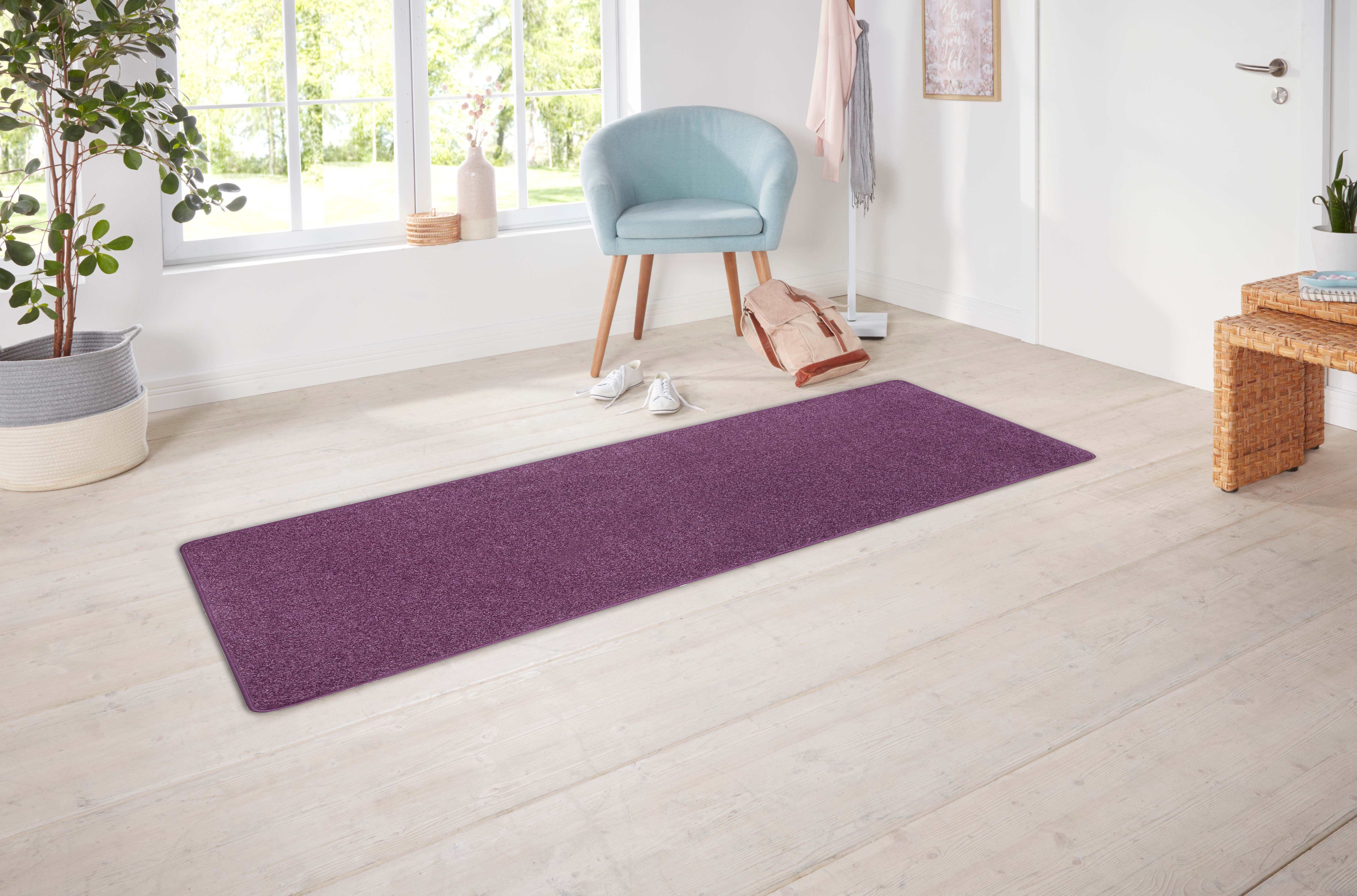 Läufer Liberty, Hanse Home Exclusiv, rechteckig, Höhe: 7 mm, Uni-Farben, Strapazierfähig, Kräftige Farben, Kettelung, Meliert