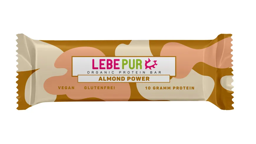 LEBEPUR Bio Almond Protein Power Riegel 40 g
