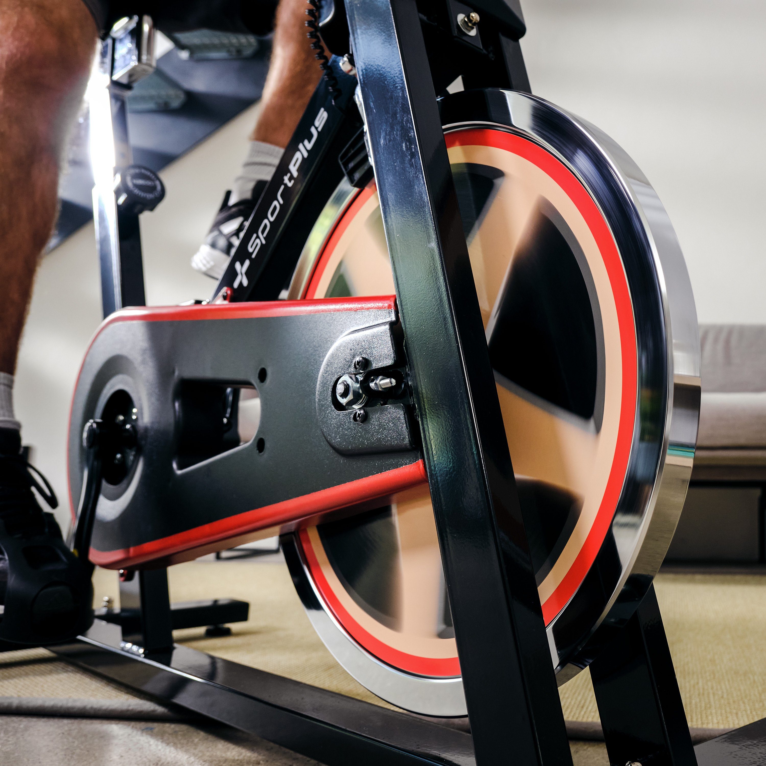 SportPlus Heimtrainer SP-SRP-2100-i, Speedbike, Fitness-Bike, stufenloser Widerstand, 13 kg Schwungmasse