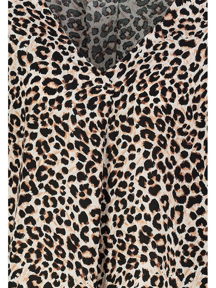Sublevel Bluse in Hellbraun/ Schwarz/ Beige günstig kaufen