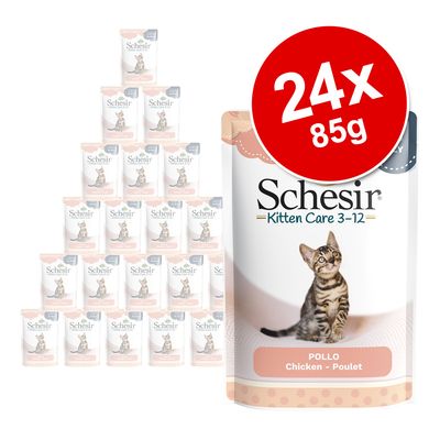 Sparpaket Schesir Katze Jelly Pouch 24 x 85 g