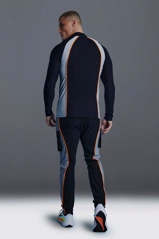 Man Active Colorblock Cargo-Jogginghose