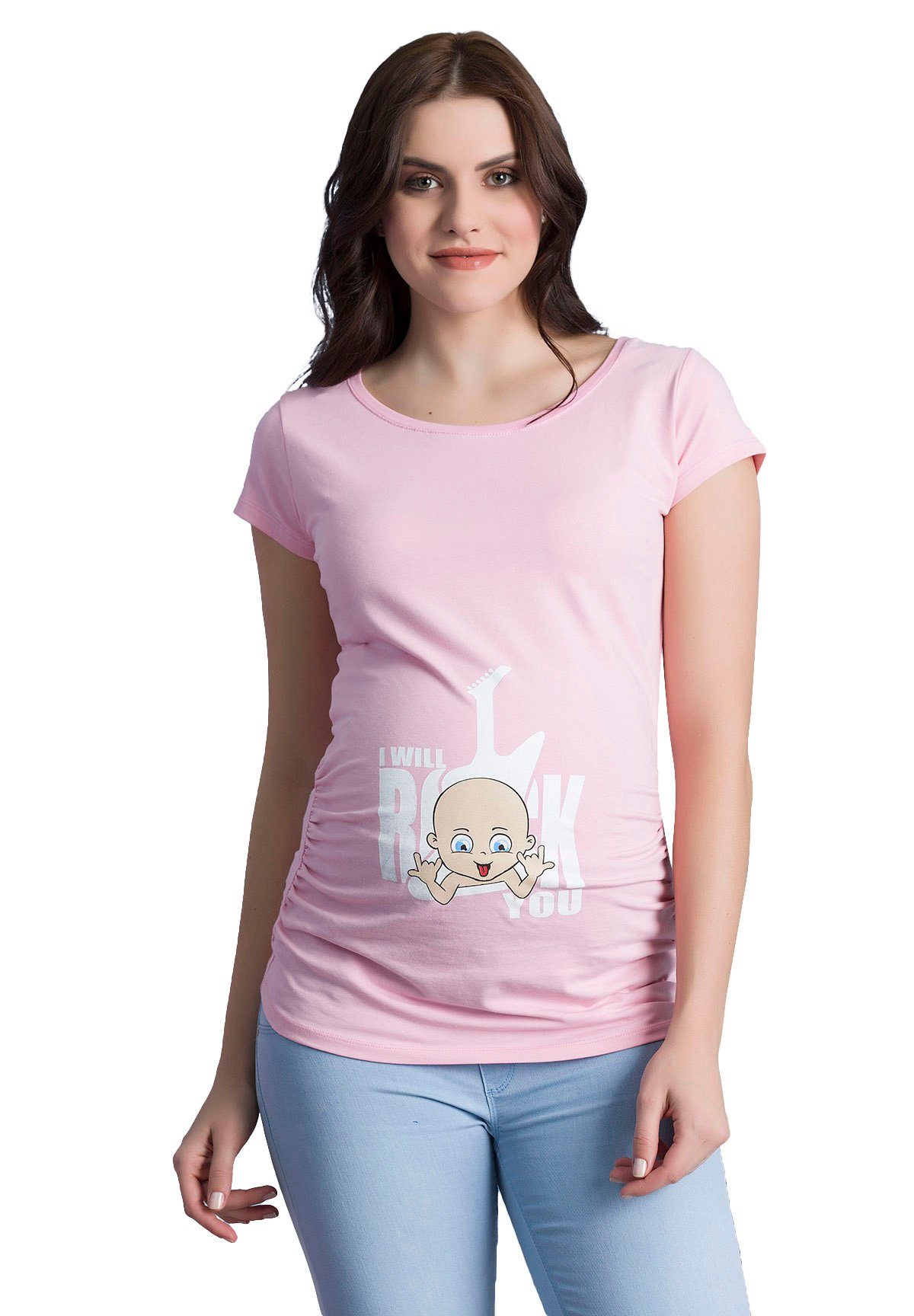 M.M.C. Umstandsshirt I Will Rock You mit Motiv