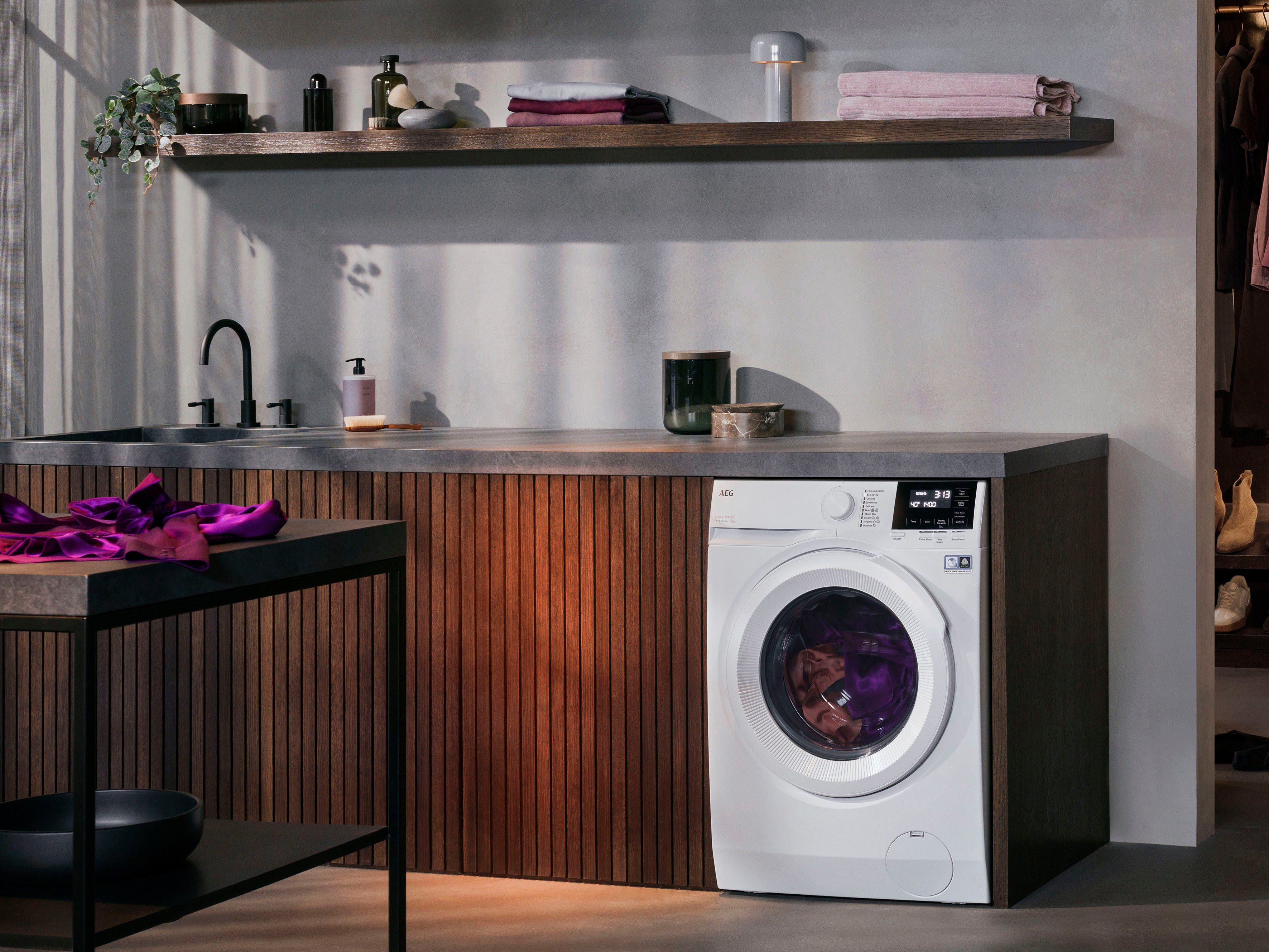 AEG Waschmaschine 6000 LR6F60400, 10 kg, 1400 U/min, ProSense® Mengenautomatik​ - spart bis 40% Zeit, Wasser und Energie