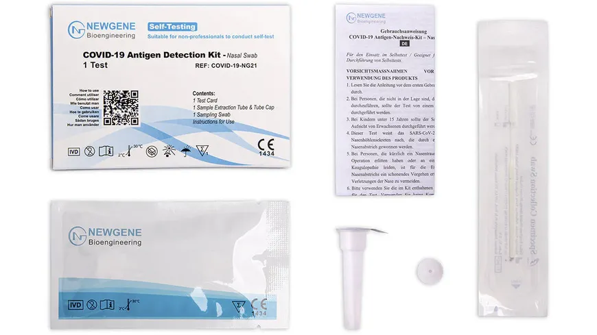 NEWGENE Selbsttest COVID19 Antigen Nasal 1 Stück