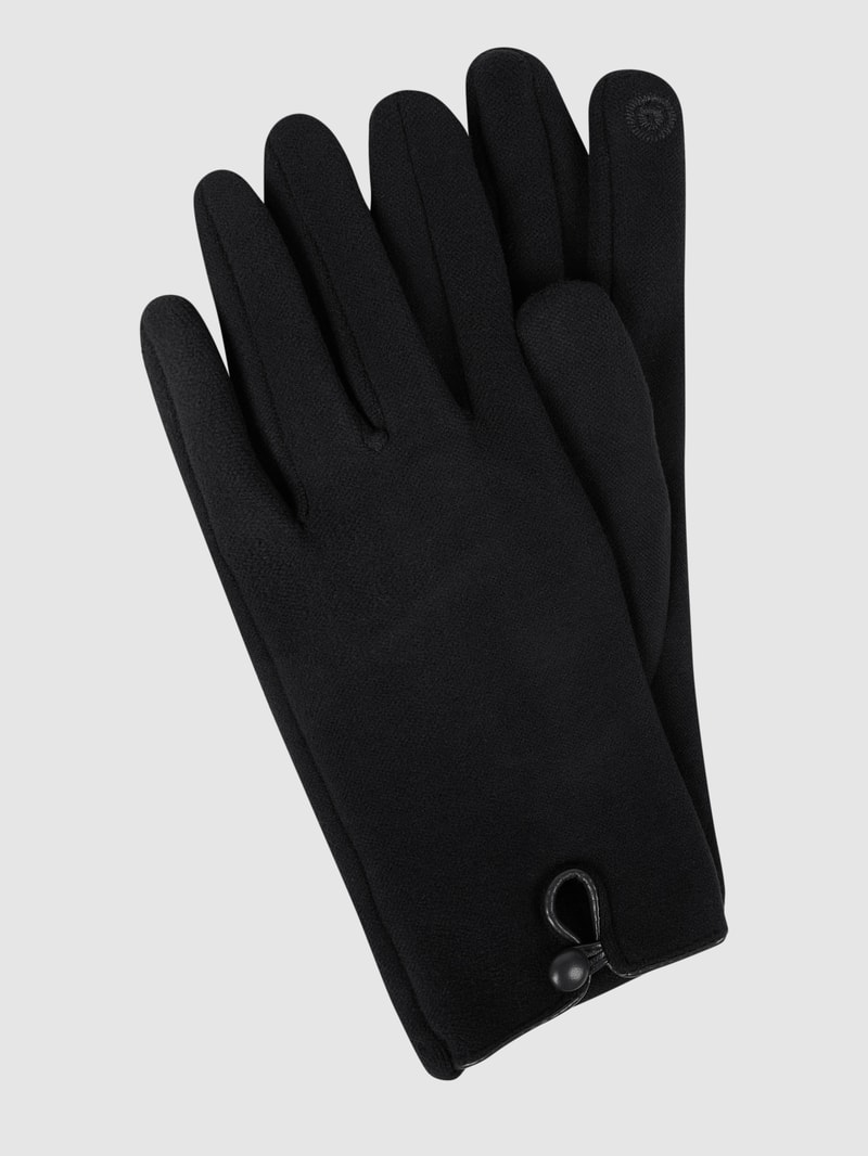 Handschuhe aus Fleece in schwarz