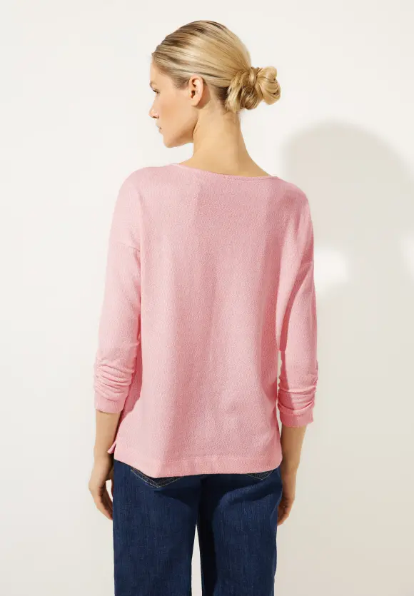 Street One Melangeshirt mit Raffung