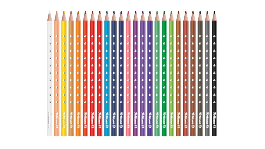 Pelikan Buntstifte Silverino 24er Etui dreieckig dünn