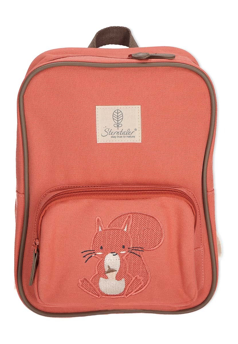 Kindergarten Rucksack Eichhörnchen Enna in hellrot, 6,5L