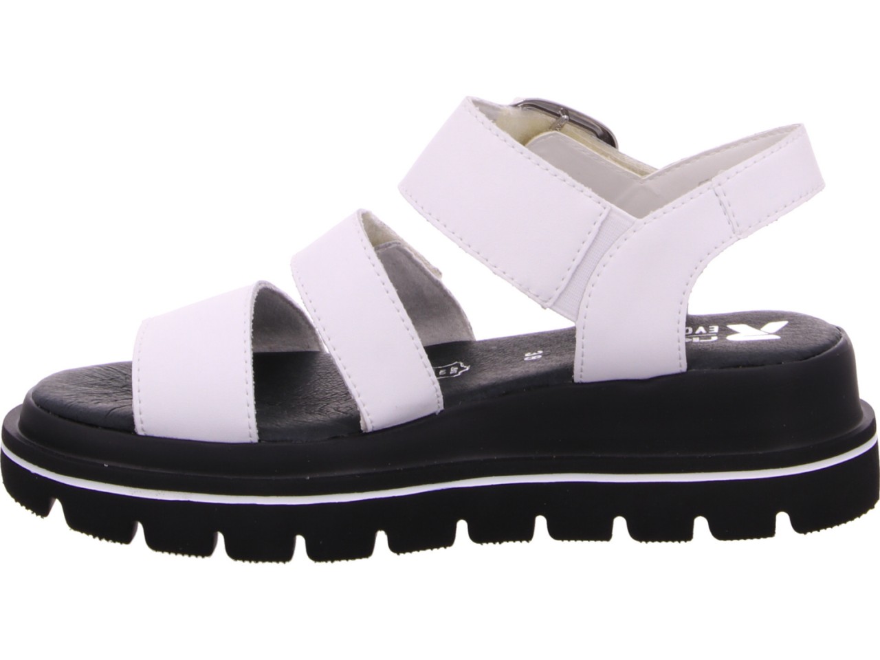 RIEKER Klassische Sandalen weiss