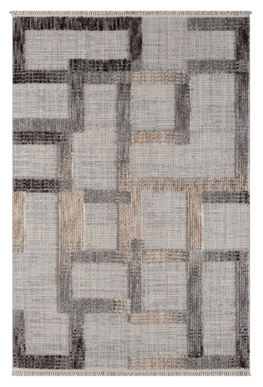 MyFlair Teppich Jade, 160cm x 230cm, Farbe Beige, rechteckig, Florhöhe 15mm