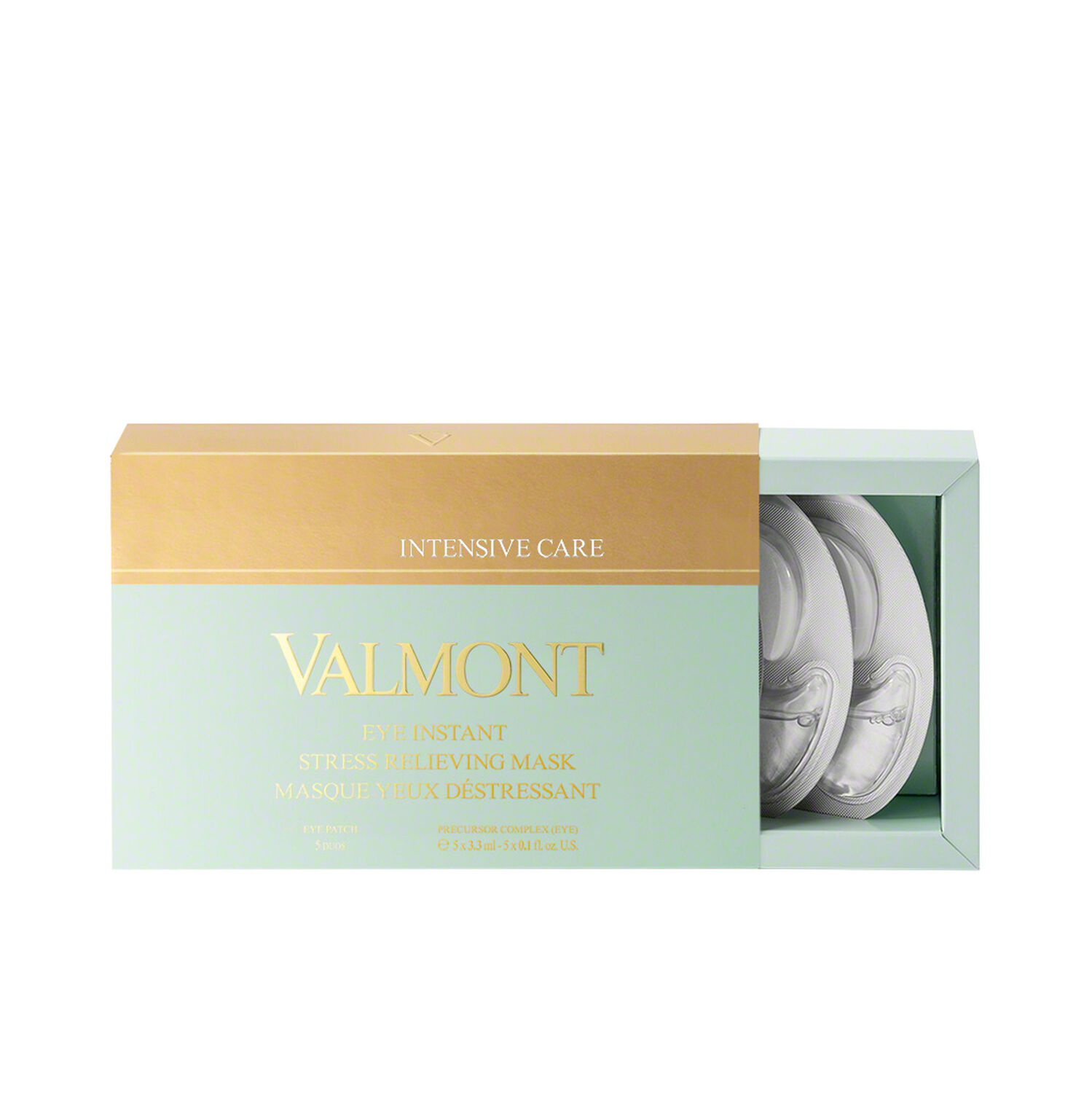 Valmont Eye Instant Stress Relieving Mask Box Patch lissant contour des yeux