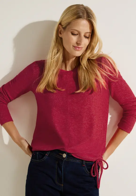 CECIL Cosy Melange Langarmshirt