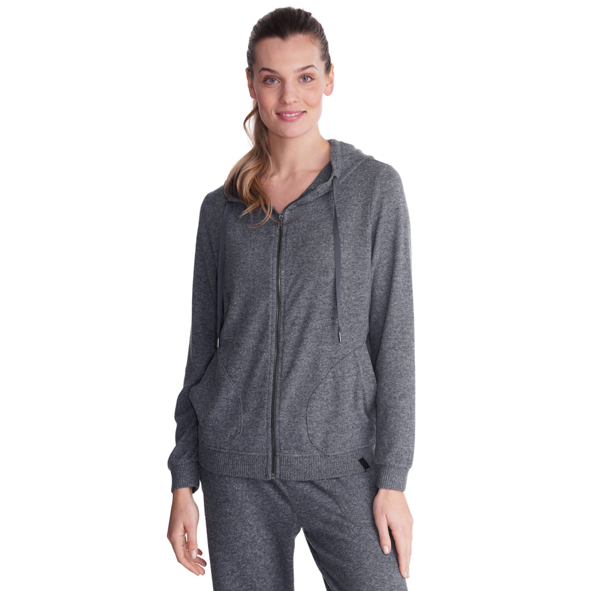 Damen Yoga-Sweatjacke mit Kapuze