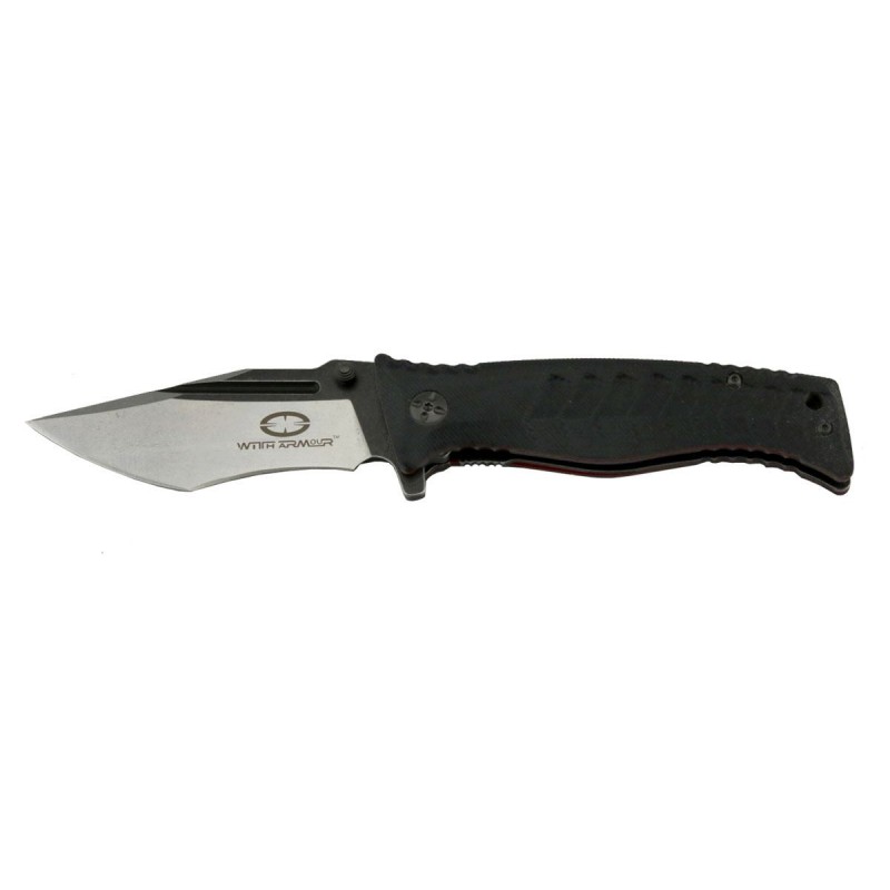 Witharmour Torpedo Schwarzes Messer, Taktisches Messer (EDC Messer)