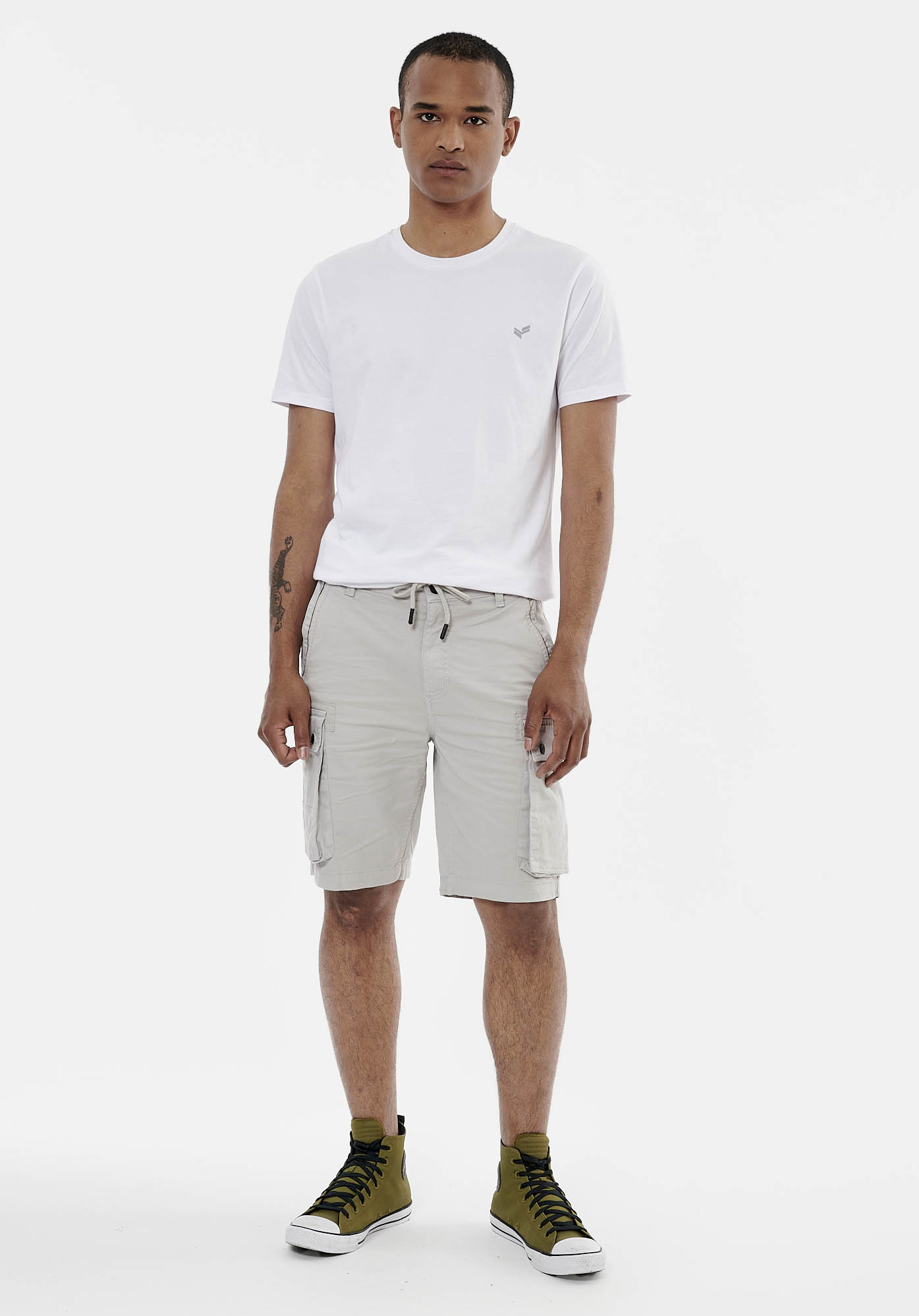 TOSHI  Short gris homme