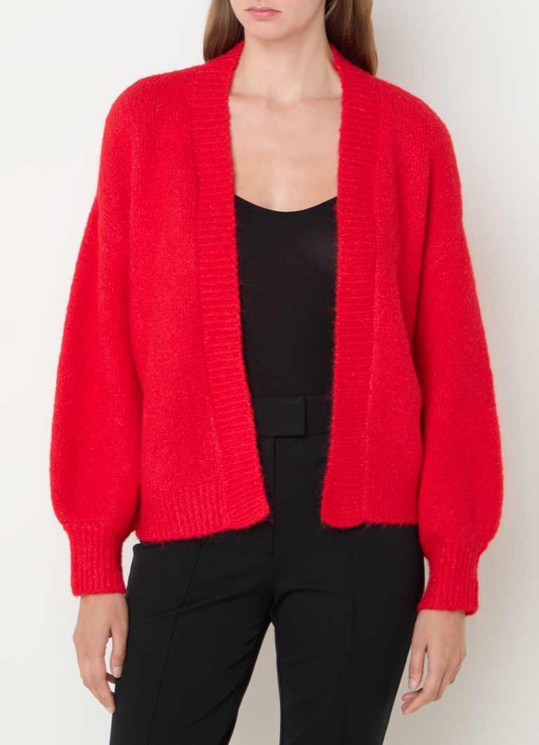 Gilet Summum in maglia fine con stampa pantera in misto lana