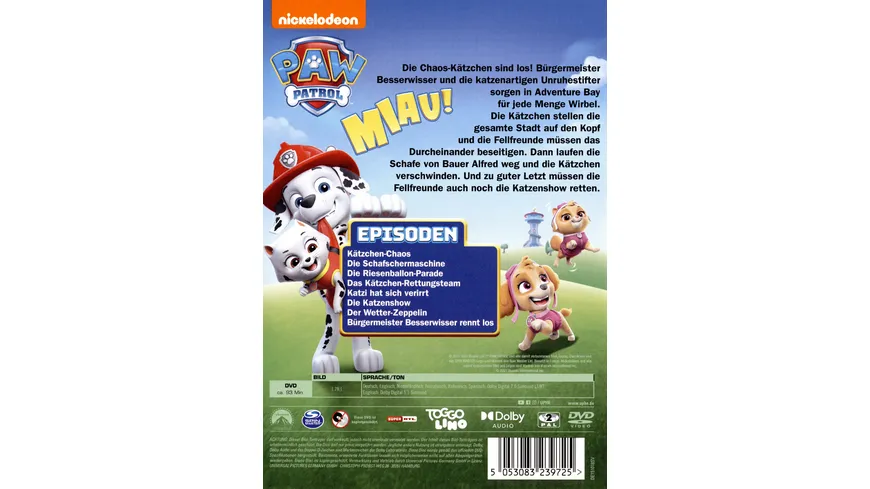 Paw Patrol: Rettung der Chaos-Kätzchen