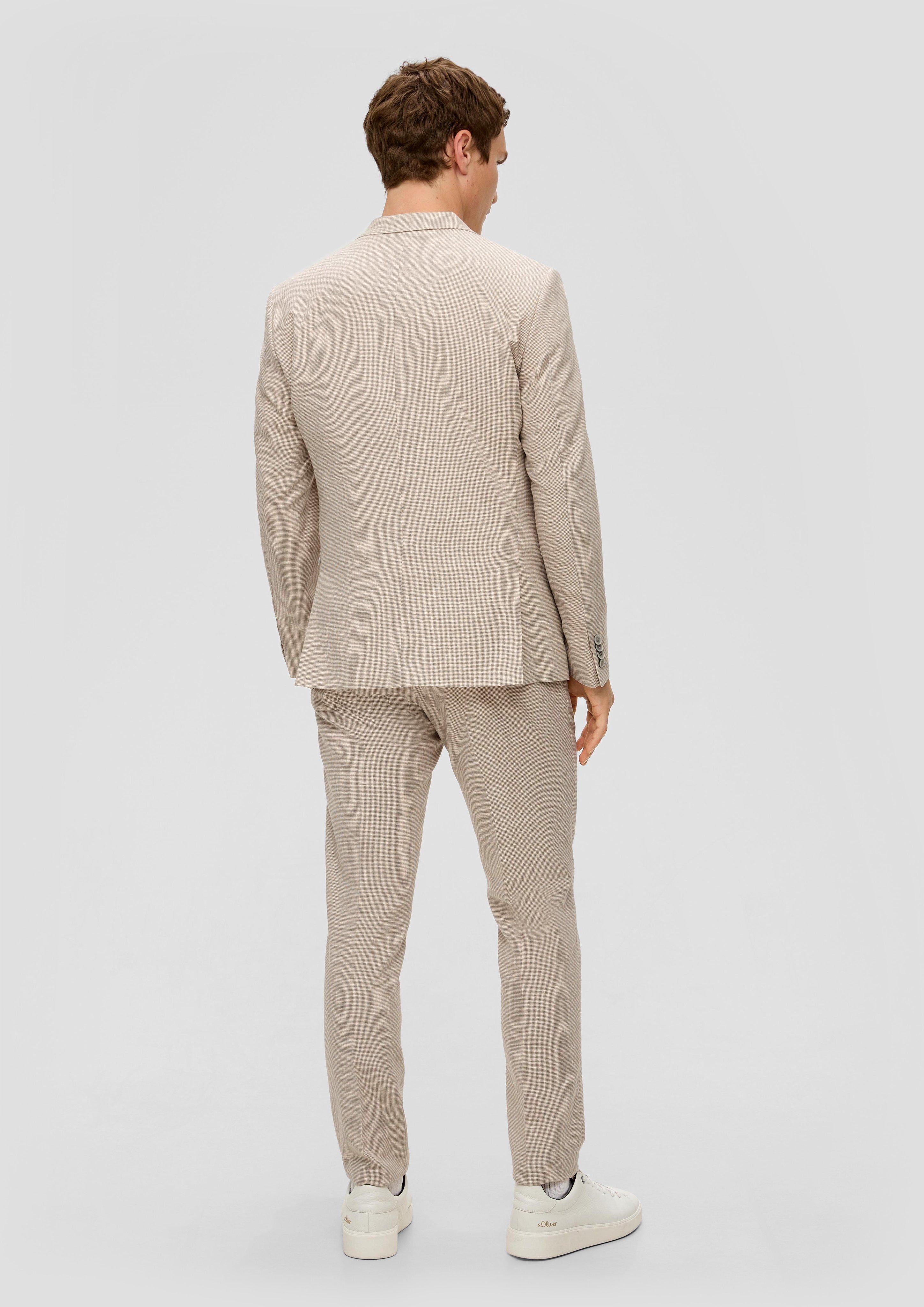 Slim: Sakko im Hahnentrittmuster  2142800-81N8