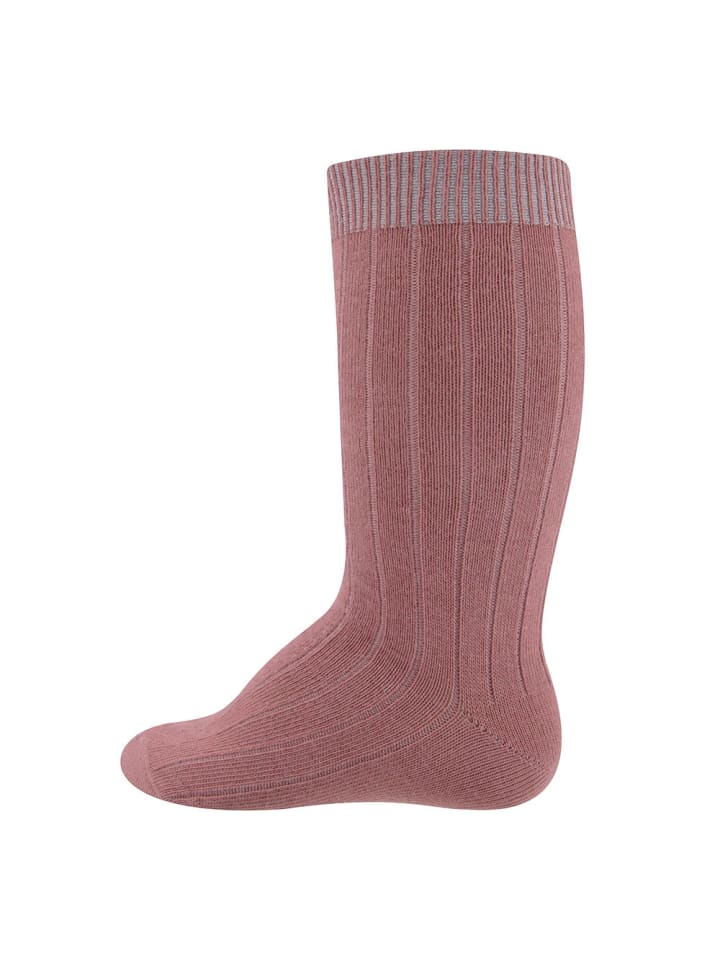 ewers Kniestrümpfe Rippe in dusty rose günstig kaufen