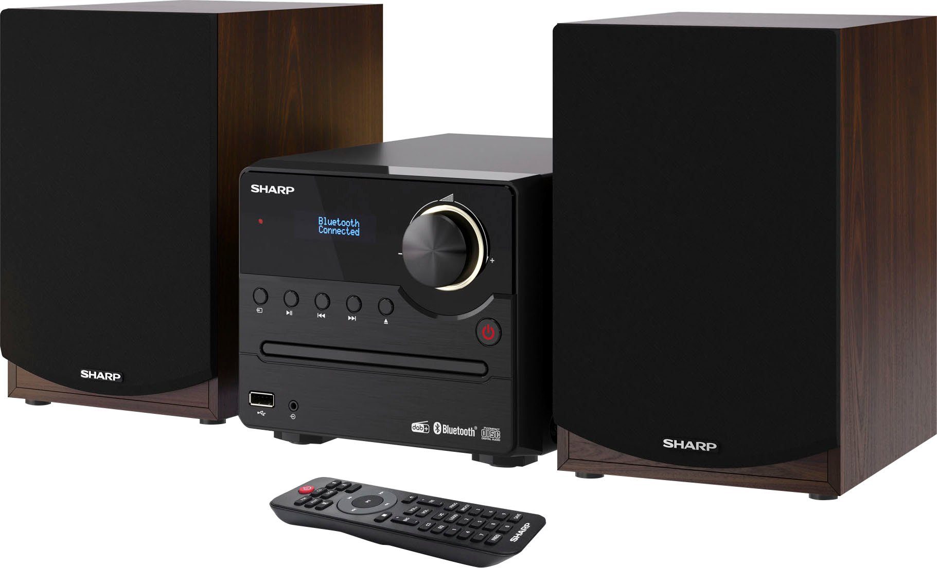 Sharp XL-B517D Mikro 2.0 Audio-System (45 W, Bluetooth)