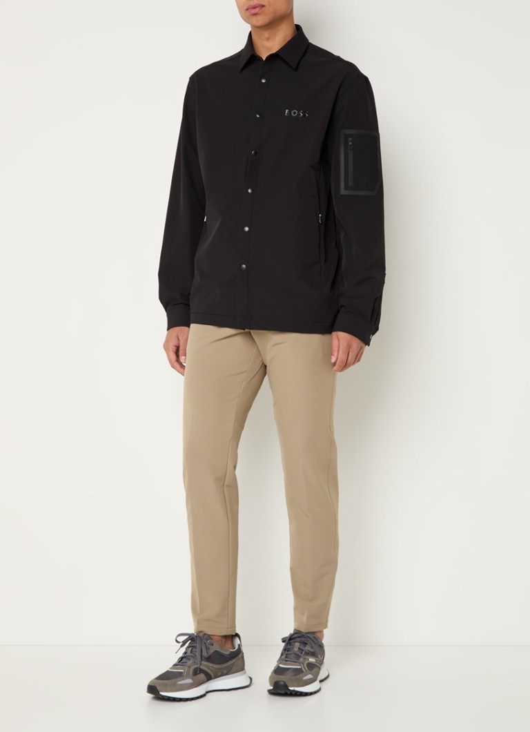 HUGO BOSS B_Lite_L majica regular fit z logotipom in žepi z zadrgo