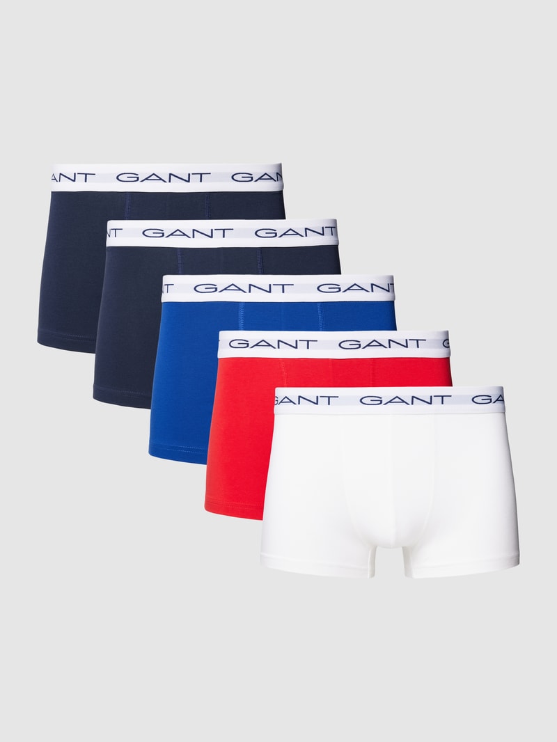 Trunks mit Label-Detail im 5er-Pack in rot