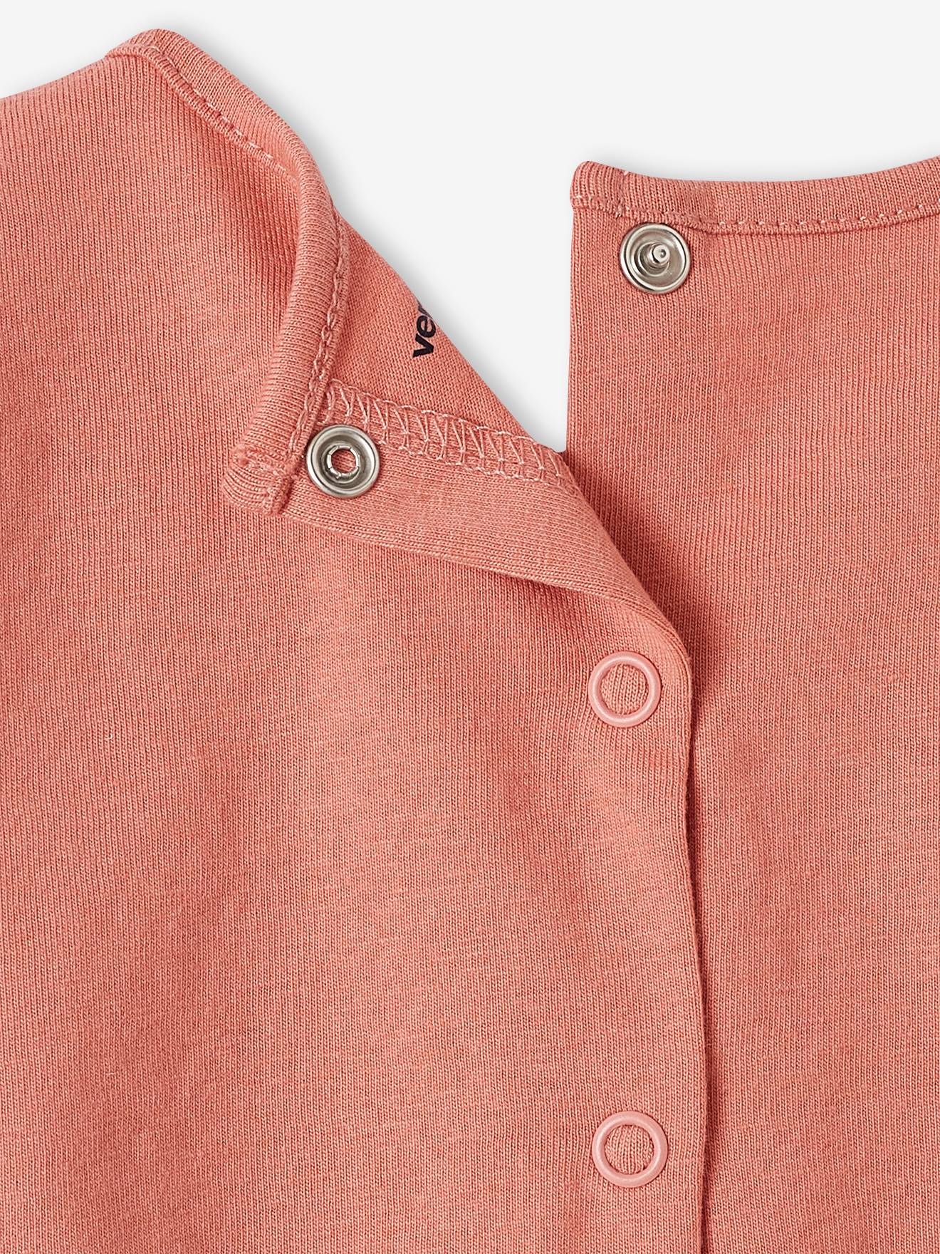 Vertbaudet Mädchen Baby-Set: Shirt, Haarband & Shorts - rosa