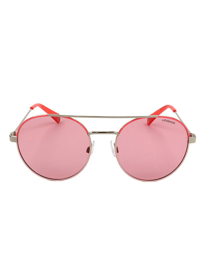 Polaroid Damen-Sonnenbrille in Silber/ Rosa günstig kaufen 55