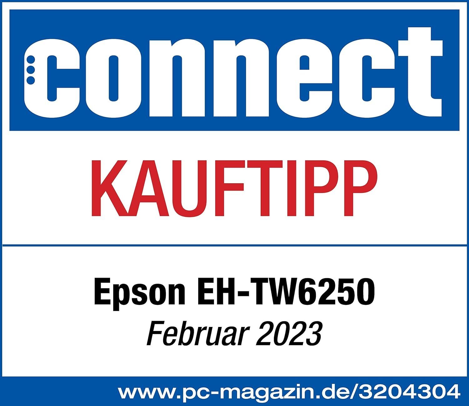 Epson Beamer (2800 lm, 35.000:1, 4096 x 2160 px, bis zu 500 Zoll/12,7 m, Android TV, Lens-Shift, Trapezkorrektur, HDMI)
