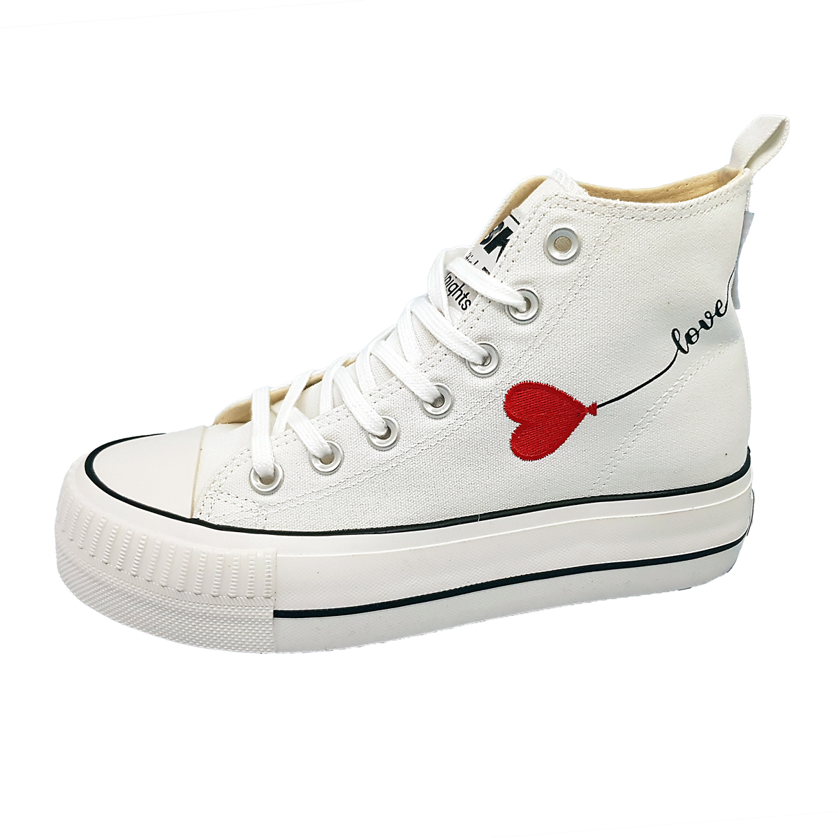 British Knights Kaya Mid B49-3710-02 Weiß white/ heart