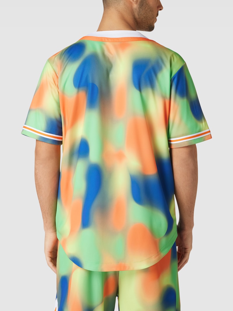 Freizeithemd mit Label-Stitching - P&C x Karl Kani in orange