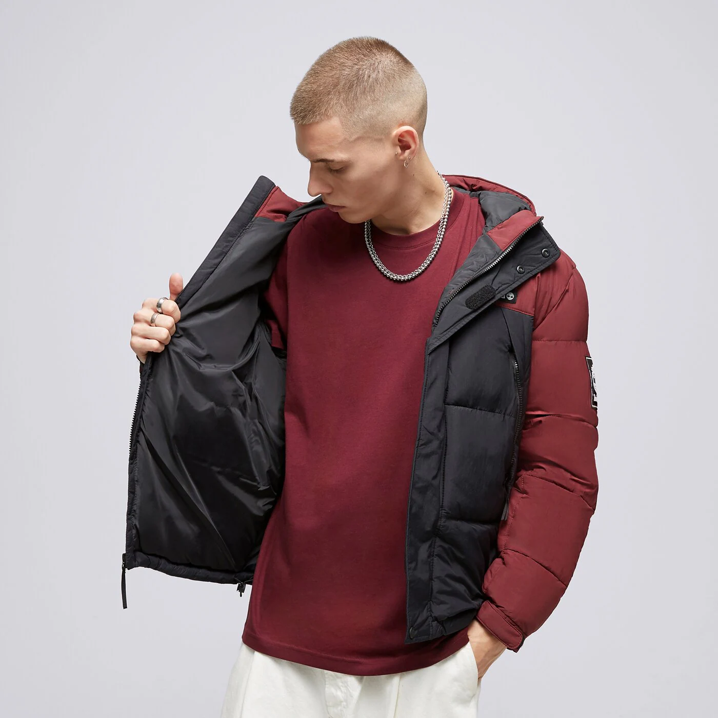 TIMBERLAND DAUNENJACKE DWR OUTDOOR ARCHIVE Dunkelrot