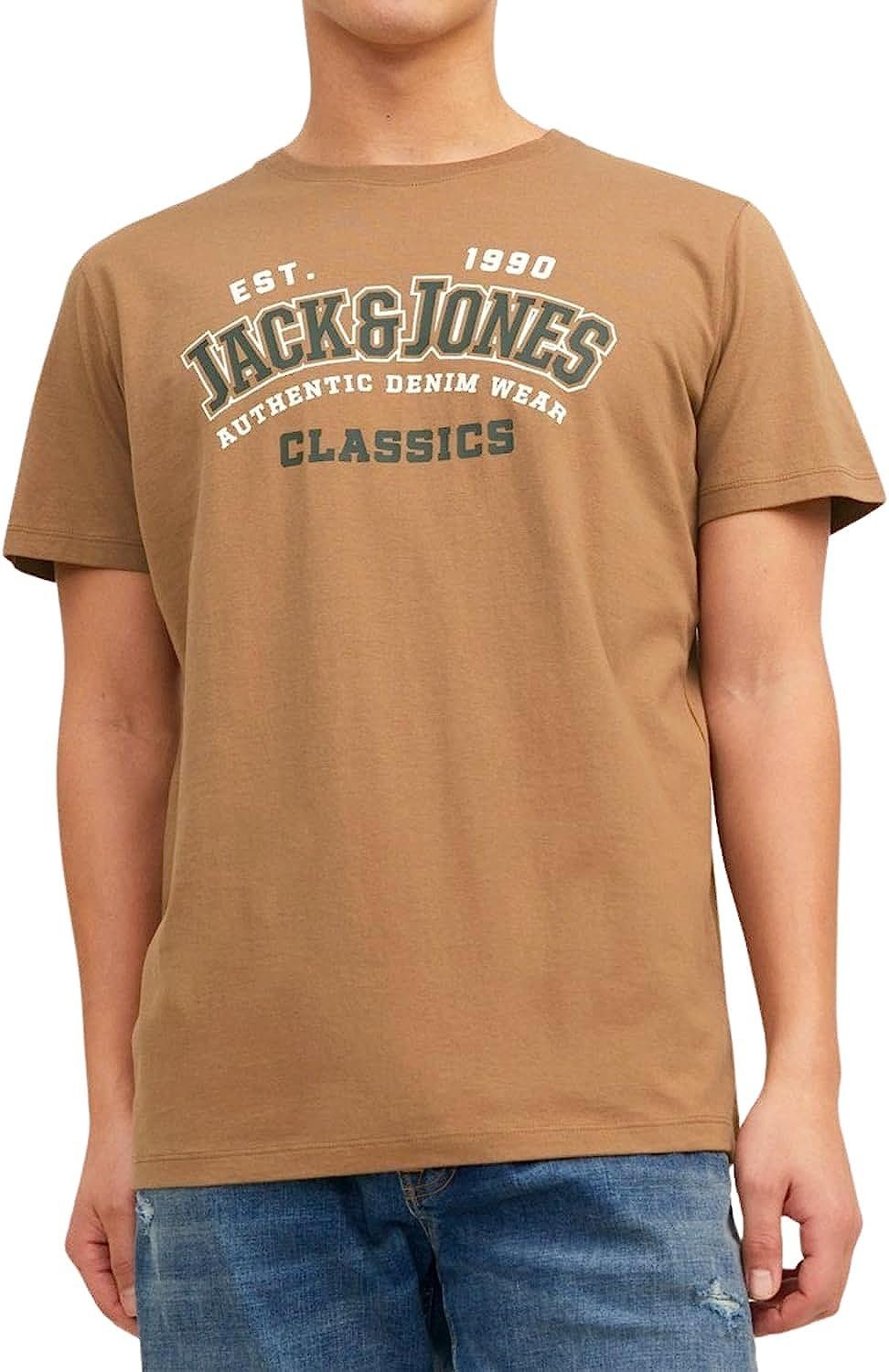 Jack & Jones Print-Shirt (5er-Pack) Shirts mit Aufdruck, aus Baumwolle