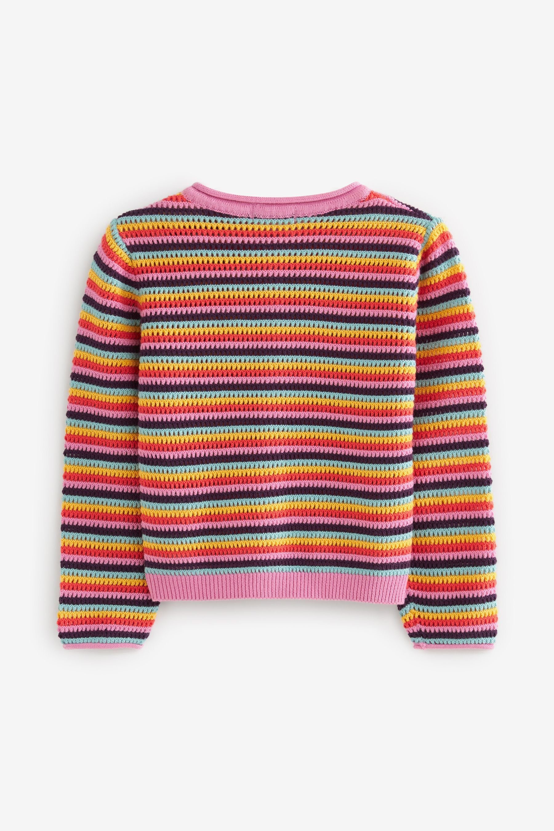 Next Strickjacke Strickjacke mit Regenbogen (1-tlg)