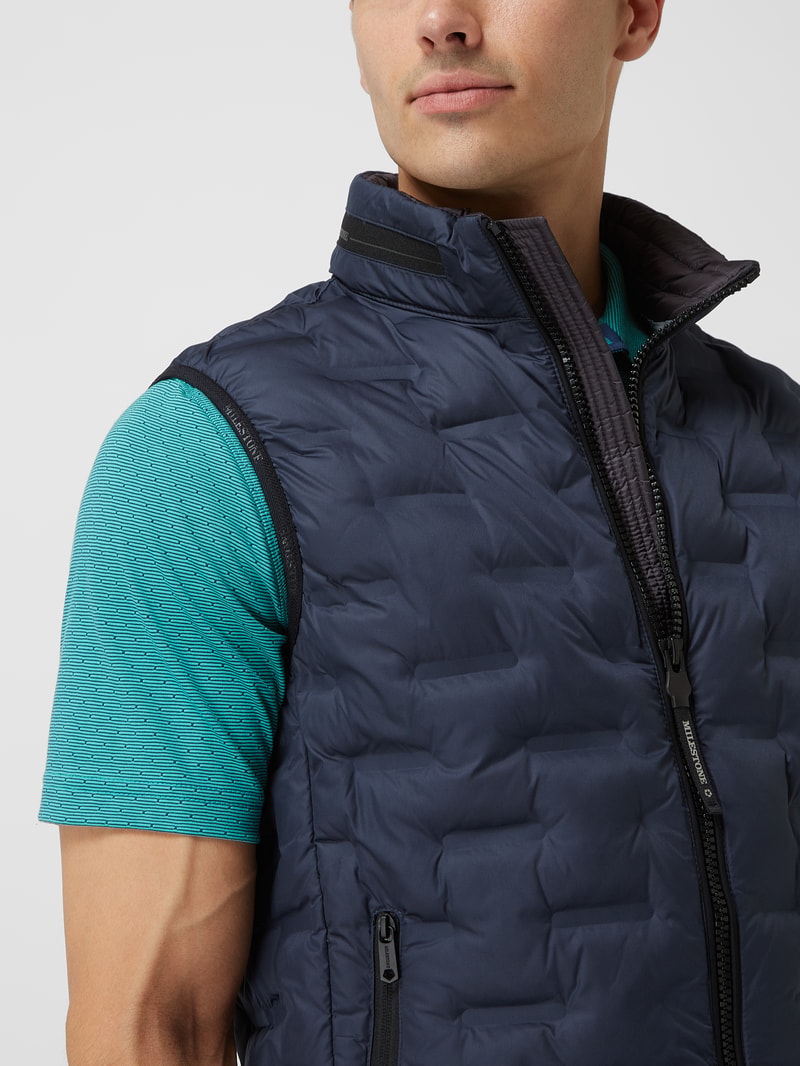 Steppweste mit Wattierung Modell 'Malcolm' in marineblau