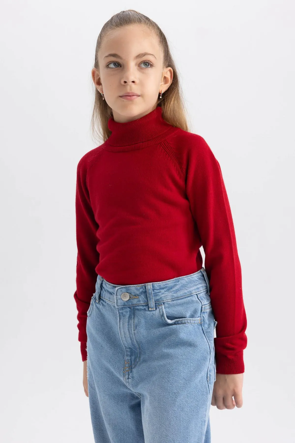 DeFacto  Roter Rollkragenpullover für Mädchen