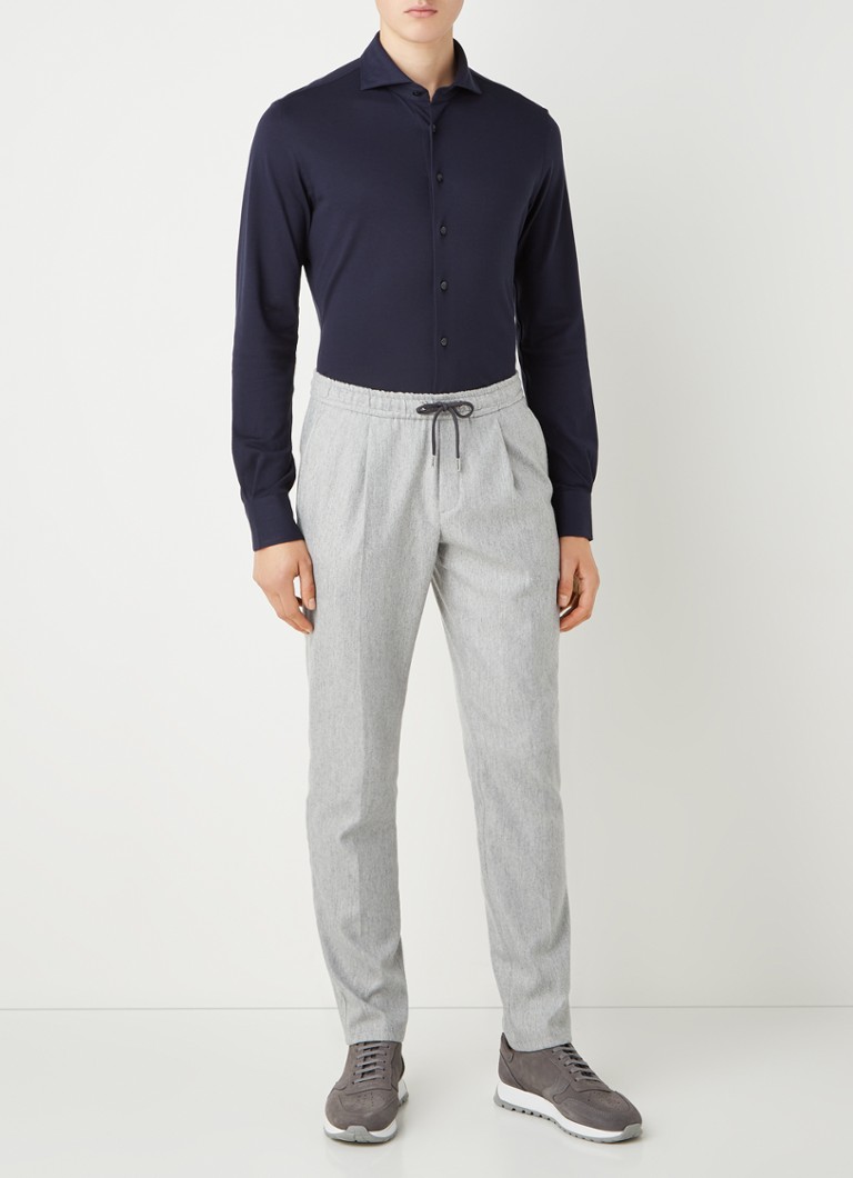 Camicia in maglia slim fit Profuomo, realizzata in cotone piqué