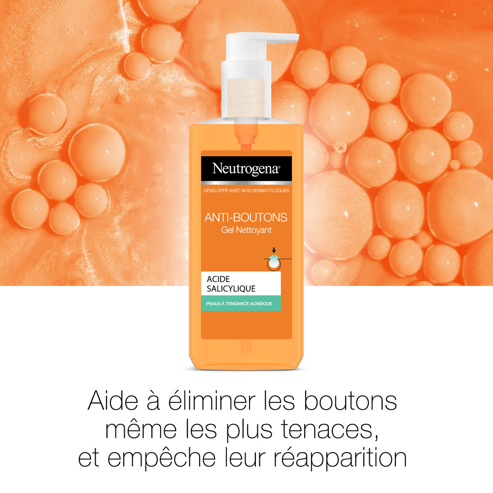 neutrogena Gel oyant Visage Anti-Boutons à l’acidesalicylique, 200 ml Soin visage