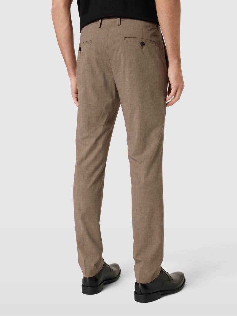 Super Slim Fit Anzughose mit Eingrifftaschen Modell 'paulo' in beige