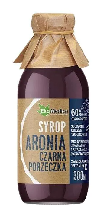EkaMedica juodųjų serbentų ir aronijų sirupas