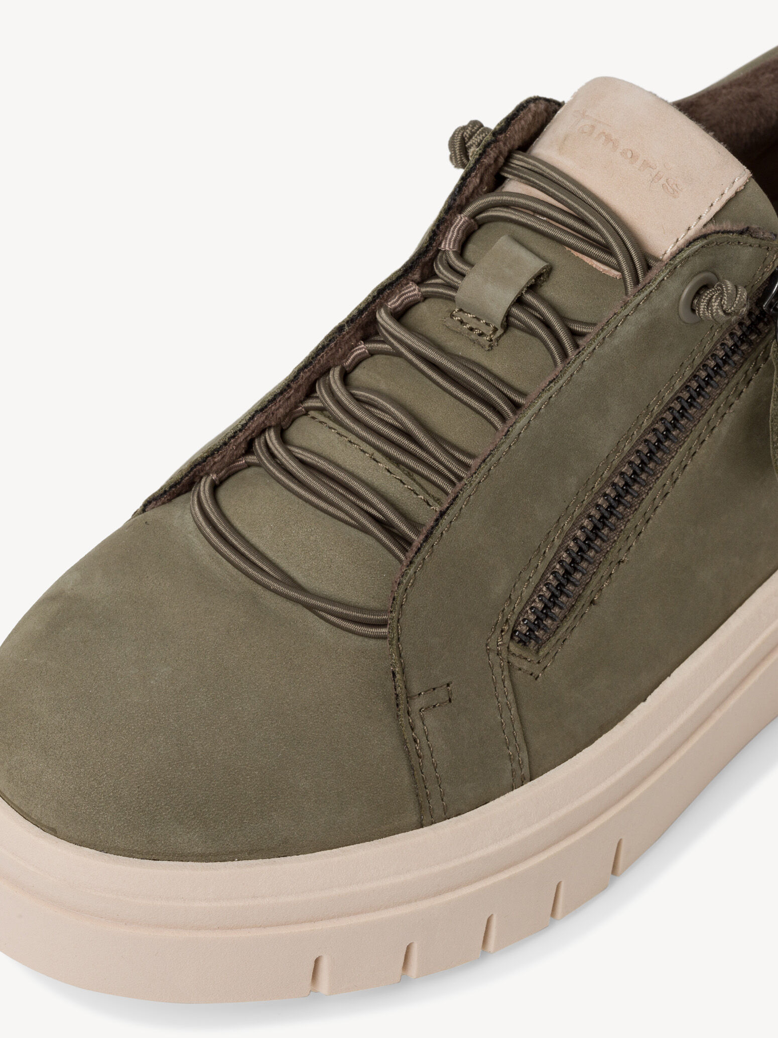 Basket en cuir - vert