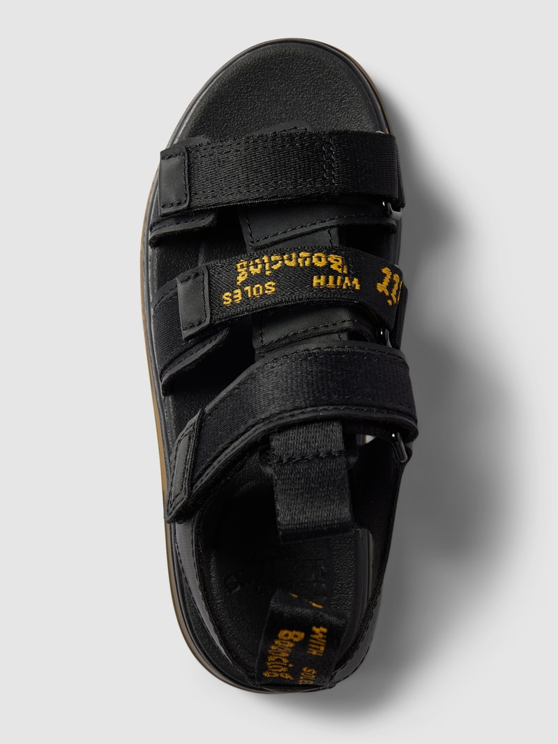 Sandalen mit Klettverschlüssen Modell 'Callan' in schwarz