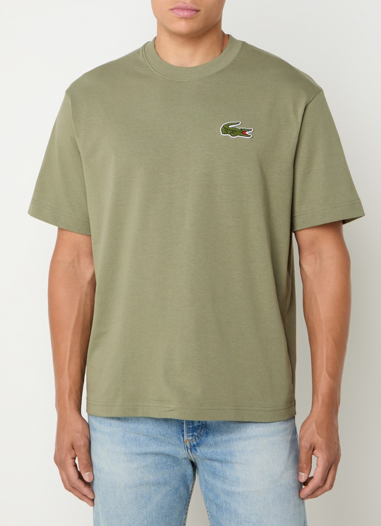 T-shirt Lacoste con logo ricamato