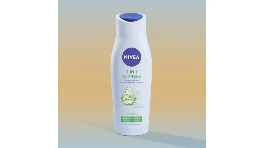 NIVEA 2in1 Pflege Express Shampoo& Spülung Glanz Serum 250 ml