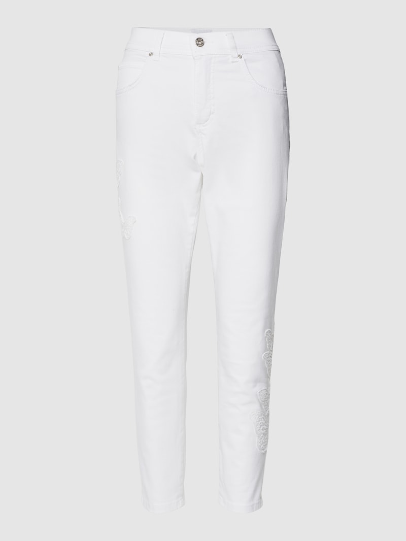 Jeans im 5-Pocket-Design Modell 'ORNELLA' in weiß