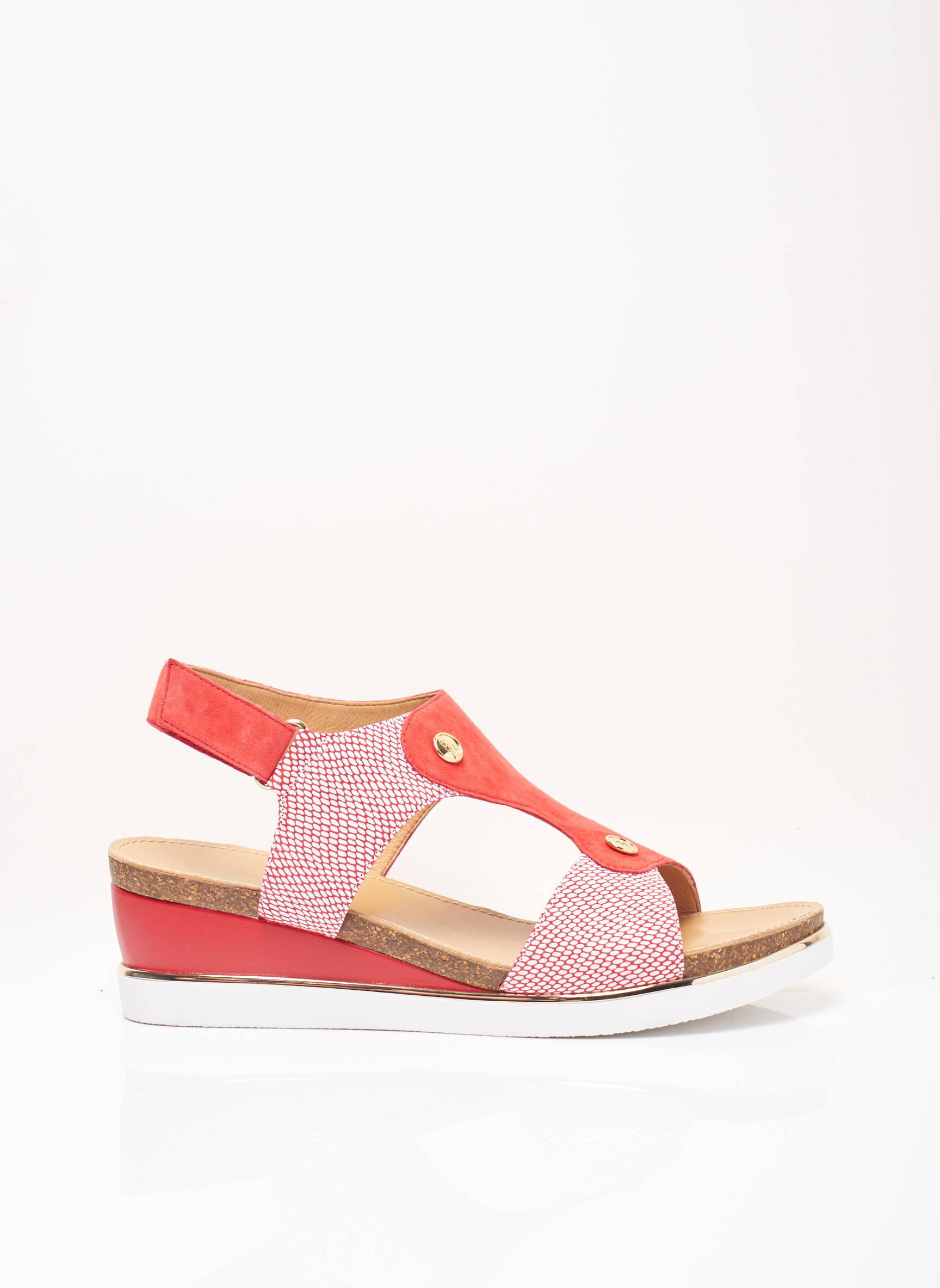 Fugitive By Francesco Rossi Sandales Nu Pieds Femme couleur rouge