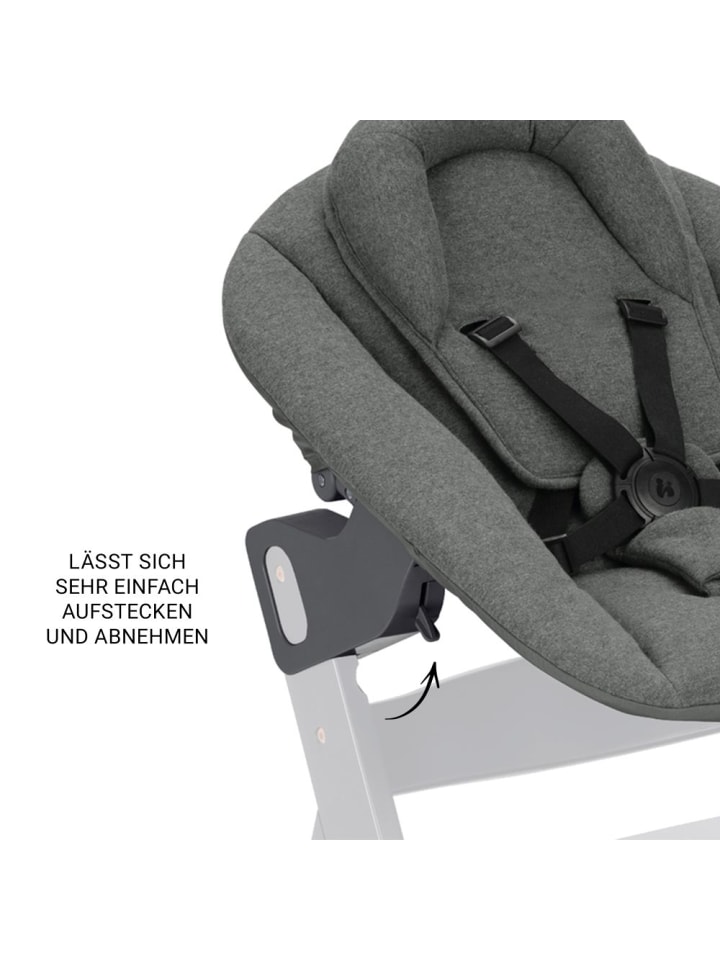 Hauck Beta Plus Dark Grey 5-tlg. Newborn Set - Hochstuhl in grau günstig kaufen onesize