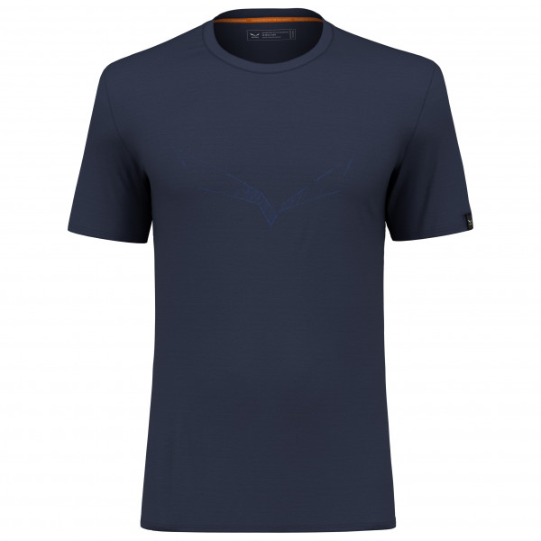 Salewa - Pure Eagle Sketch Alpine Merino T-shirt - Merinoshirt