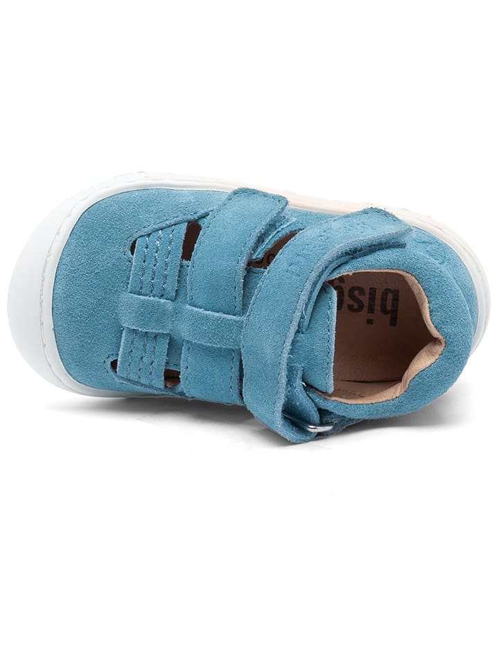 bisgaard Leder-Lauflernschuhe in Hellblau günstig kaufen